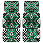 New Zealand Kakariki Taniko Motifs Car Mats Maori Poi Dance Costume Inspired