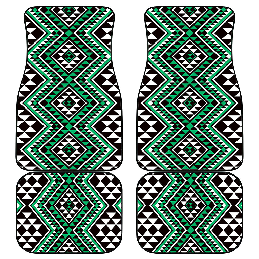 New Zealand Kakariki Taniko Motifs Car Mats Maori Poi Dance Costume Inspired