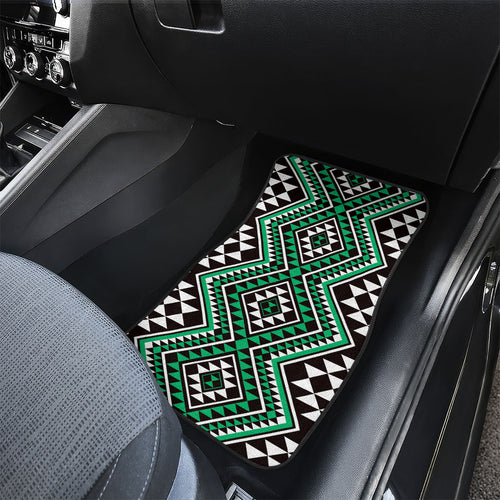 New Zealand Kakariki Taniko Motifs Car Mats Maori Poi Dance Costume Inspired
