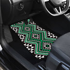 New Zealand Kakariki Taniko Motifs Car Mats Maori Poi Dance Costume Inspired