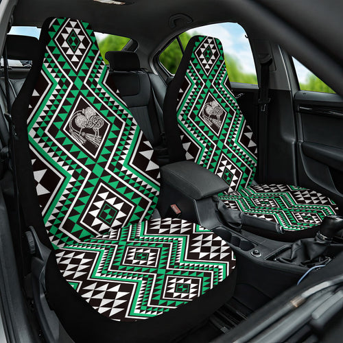 New Zealand Kakariki Taniko Motifs Car Seat Cover Maori Poi Dance Costume Inspired