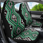 New Zealand Kakariki Taniko Motifs Car Seat Cover Maori Poi Dance Costume Inspired