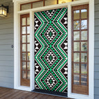 New Zealand Kakariki Taniko Motifs Door Cover Maori Poi Dance Costume Inspired