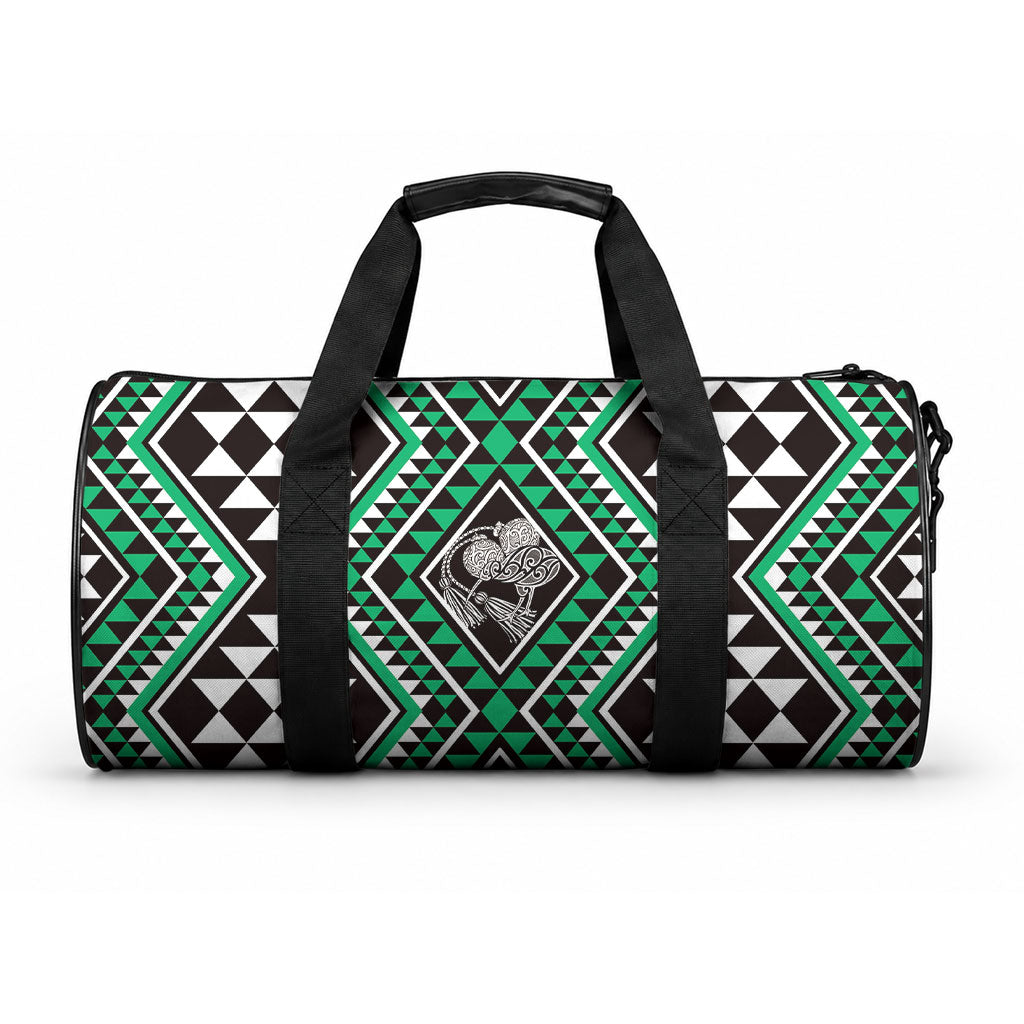 New Zealand Kakariki Taniko Motifs Duffle Bag Maori Poi Dance Costume Inspired
