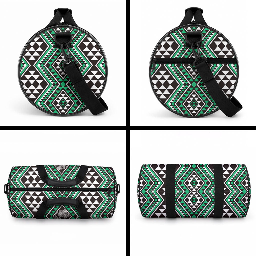 New Zealand Kakariki Taniko Motifs Duffle Bag Maori Poi Dance Costume Inspired
