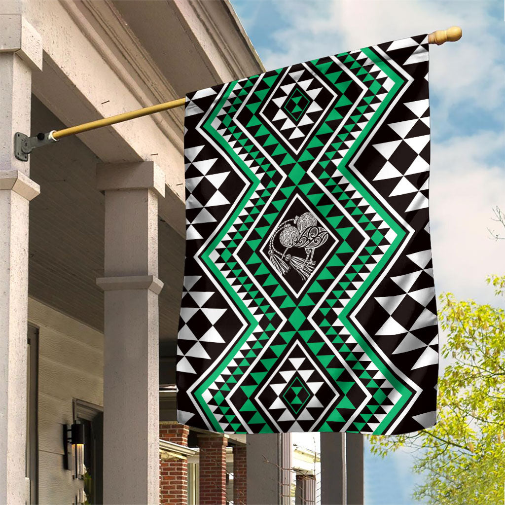 New Zealand Kakariki Taniko Motifs Garden Flag Maori Poi Dance Costume Inspired