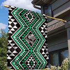 New Zealand Kakariki Taniko Motifs Garden Flag Maori Poi Dance Costume Inspired