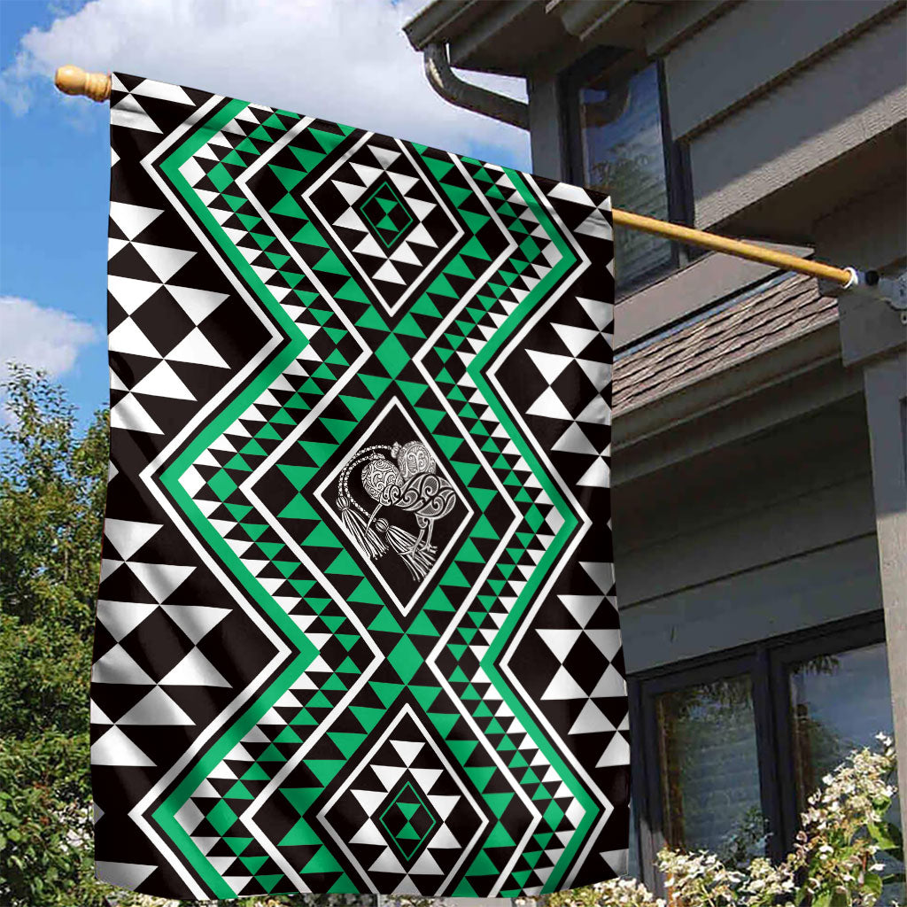 New Zealand Kakariki Taniko Motifs Garden Flag Maori Poi Dance Costume Inspired