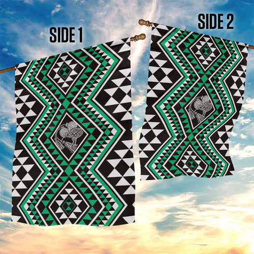 New Zealand Kakariki Taniko Motifs Garden Flag Maori Poi Dance Costume Inspired