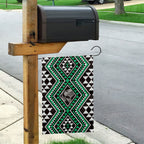 New Zealand Kakariki Taniko Motifs Garden Flag Maori Poi Dance Costume Inspired