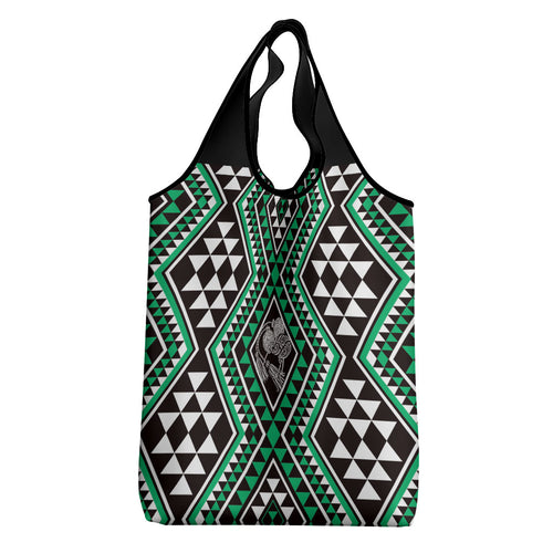 New Zealand Kakariki Taniko Motifs Grocery Bag Maori Poi Dance Costume Inspired