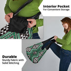 New Zealand Kakariki Taniko Motifs Grocery Bag Maori Poi Dance Costume Inspired