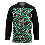 New Zealand Kakariki Taniko Motifs Hockey Jersey Maori Poi Dance Costume Inspired