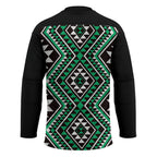 New Zealand Kakariki Taniko Motifs Hockey Jersey Maori Poi Dance Costume Inspired