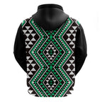 New Zealand Kakariki Taniko Motifs Hoodie Maori Poi Dance Costume Inspired