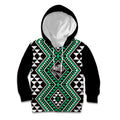 New Zealand Kakariki Taniko Motifs Kid Hoodie Maori Poi Dance Costume Inspired