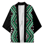 New Zealand Kakariki Taniko Motifs Kimono Maori Poi Dance Costume Inspired