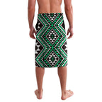 New Zealand Kakariki Taniko Motifs Lavalava Maori Poi Dance Costume Inspired