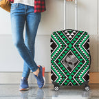 New Zealand Kakariki Taniko Motifs Luggage Cover Maori Poi Dance Costume Inspired