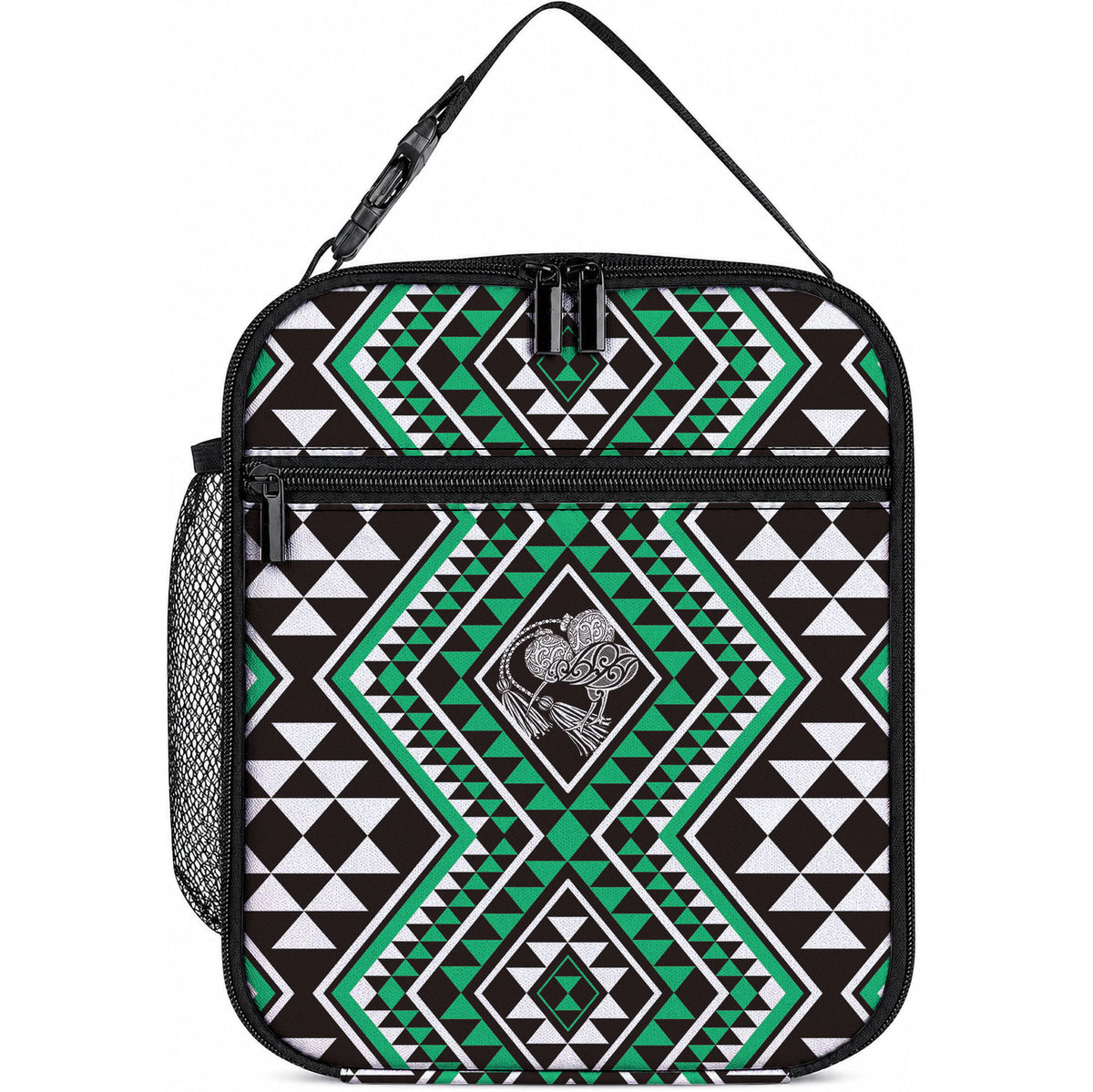 New Zealand Kakariki Taniko Motifs Lunch Bag Maori Poi Dance Costume Inspired