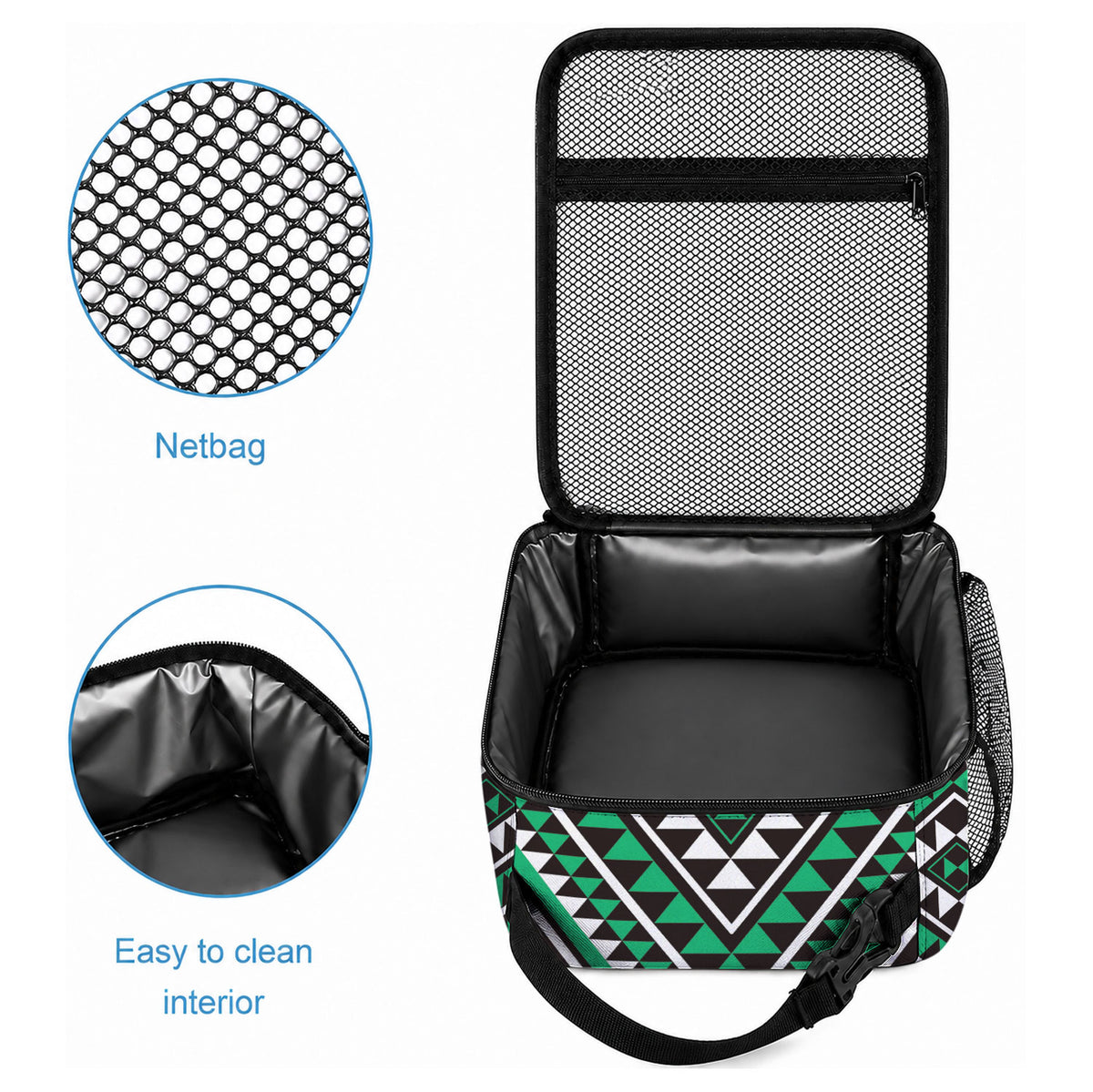 New Zealand Kakariki Taniko Motifs Lunch Bag Maori Poi Dance Costume Inspired