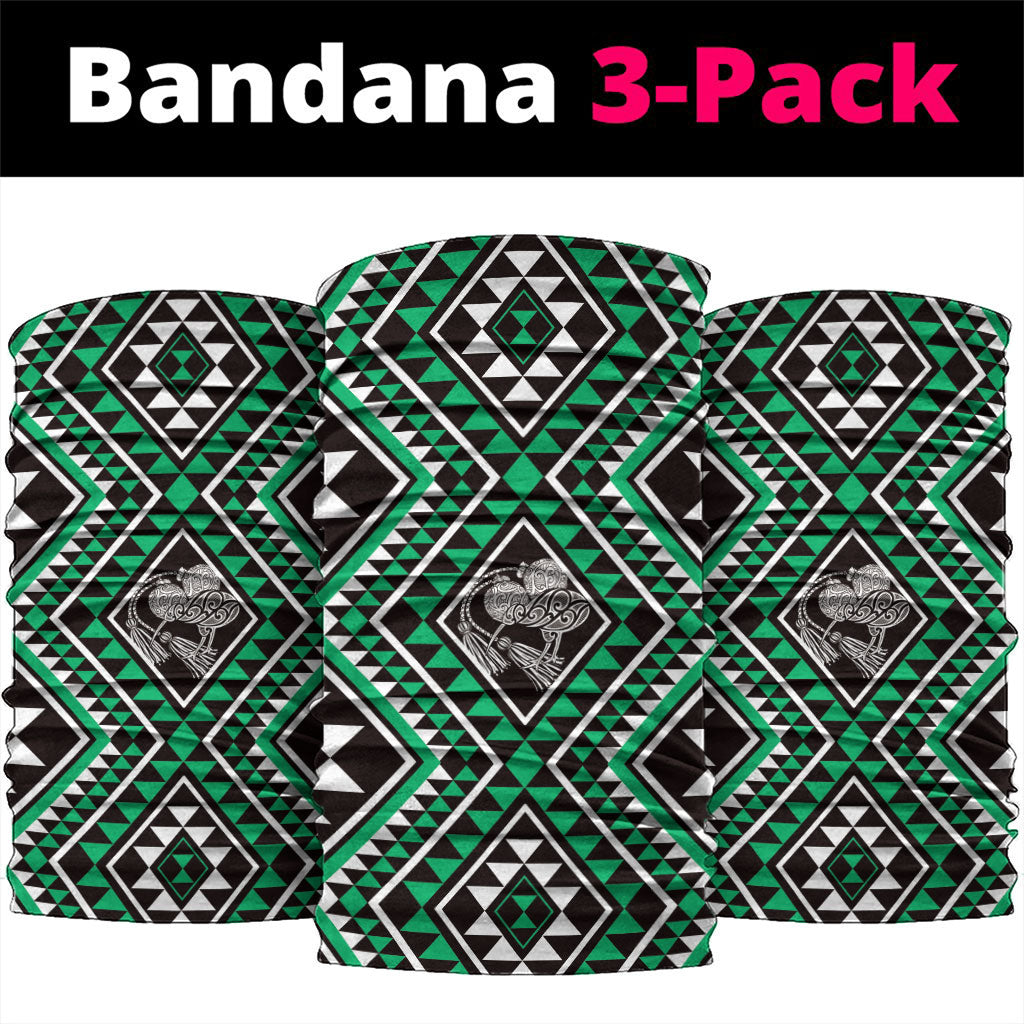 New Zealand Kakariki Taniko Motifs Neck Gaiter Maori Poi Dance Costume Inspired