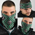 New Zealand Kakariki Taniko Motifs Neck Gaiter Maori Poi Dance Costume Inspired