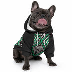 New Zealand Kakariki Taniko Motifs Pet Hoodie Maori Poi Dance Costume Inspired