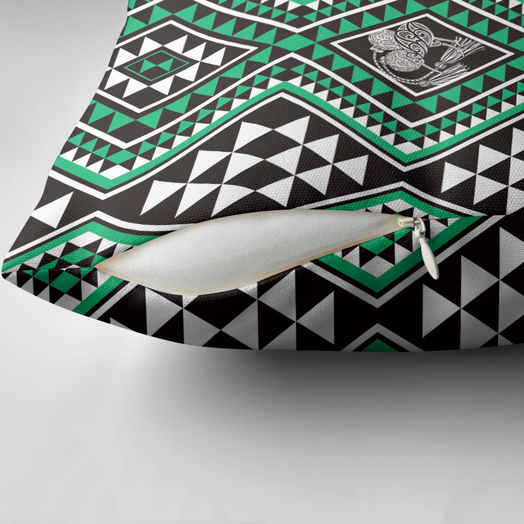 New Zealand Kakariki Taniko Motifs Pillow Cover Maori Poi Dance Costume Inspired