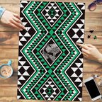 New Zealand Kakariki Taniko Motifs Puzzle Maori Poi Dance Costume Inspired