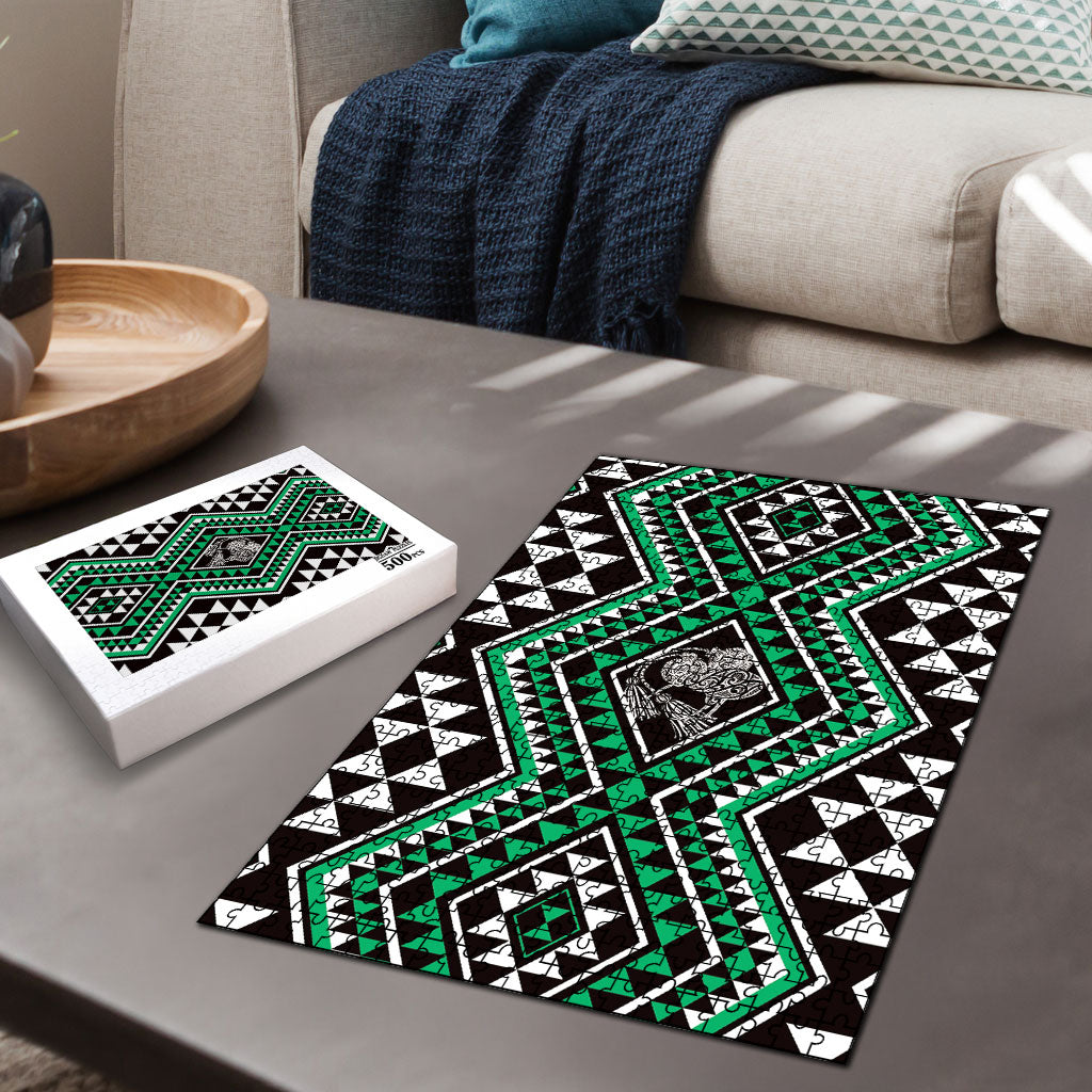New Zealand Kakariki Taniko Motifs Puzzle Maori Poi Dance Costume Inspired