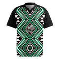 New Zealand Kakariki Taniko Motifs Rugby Jersey Maori Poi Dance Costume Inspired
