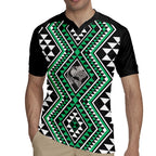 New Zealand Kakariki Taniko Motifs Rugby Jersey Maori Poi Dance Costume Inspired