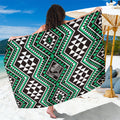 New Zealand Kakariki Taniko Motifs Sarong Maori Poi Dance Costume Inspired