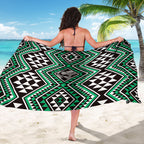 New Zealand Kakariki Taniko Motifs Sarong Maori Poi Dance Costume Inspired
