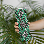New Zealand Kakariki Taniko Motifs Skinny Tumbler Maori Poi Dance Costume Inspired