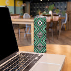 New Zealand Kakariki Taniko Motifs Skinny Tumbler Maori Poi Dance Costume Inspired