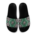 New Zealand Kakariki Taniko Motifs Slide Sandals Maori Poi Dance Costume Inspired