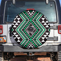 New Zealand Kakariki Taniko Motifs Spare Tire Cover Maori Poi Dance Costume Inspired