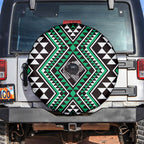 New Zealand Kakariki Taniko Motifs Spare Tire Cover Maori Poi Dance Costume Inspired