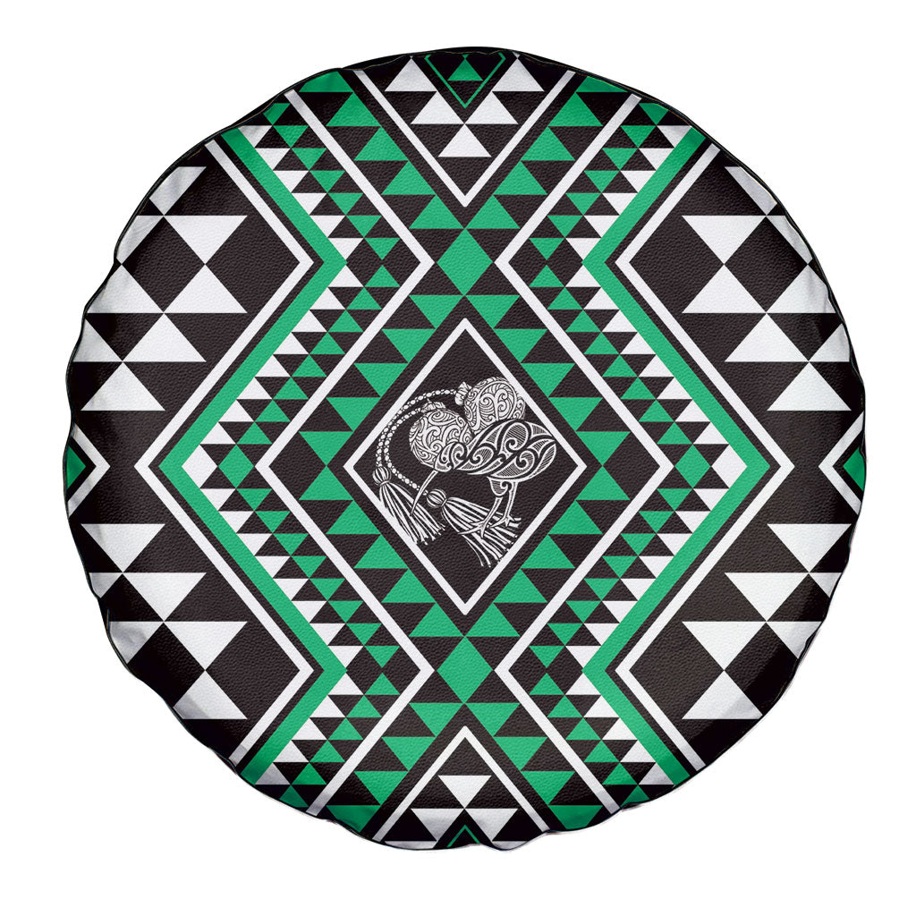 New Zealand Kakariki Taniko Motifs Spare Tire Cover Maori Poi Dance Costume Inspired
