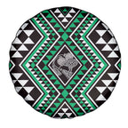 New Zealand Kakariki Taniko Motifs Spare Tire Cover Maori Poi Dance Costume Inspired