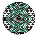 New Zealand Kakariki Taniko Motifs Spare Tire Cover Maori Poi Dance Costume Inspired