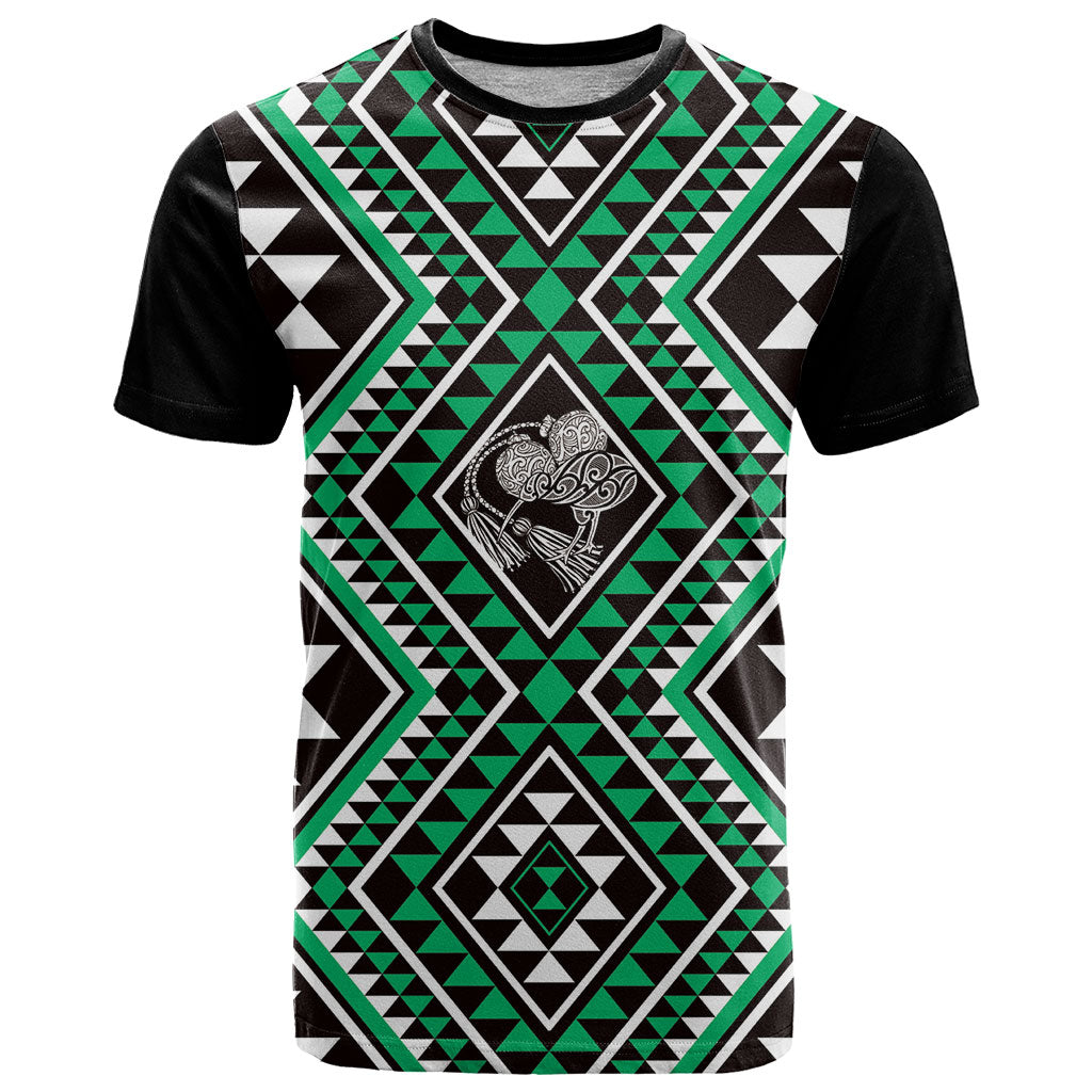 New Zealand Kakariki Taniko Motifs T Shirt Maori Poi Dance Costume Inspired