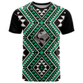 New Zealand Kakariki Taniko Motifs T Shirt Maori Poi Dance Costume Inspired