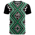 New Zealand Kakariki Taniko Motifs T Shirt Maori Poi Dance Costume Inspired