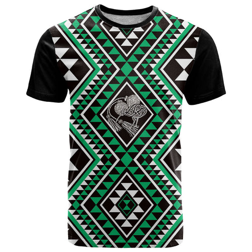 New Zealand Kakariki Taniko Motifs T Shirt Maori Poi Dance Costume Inspired