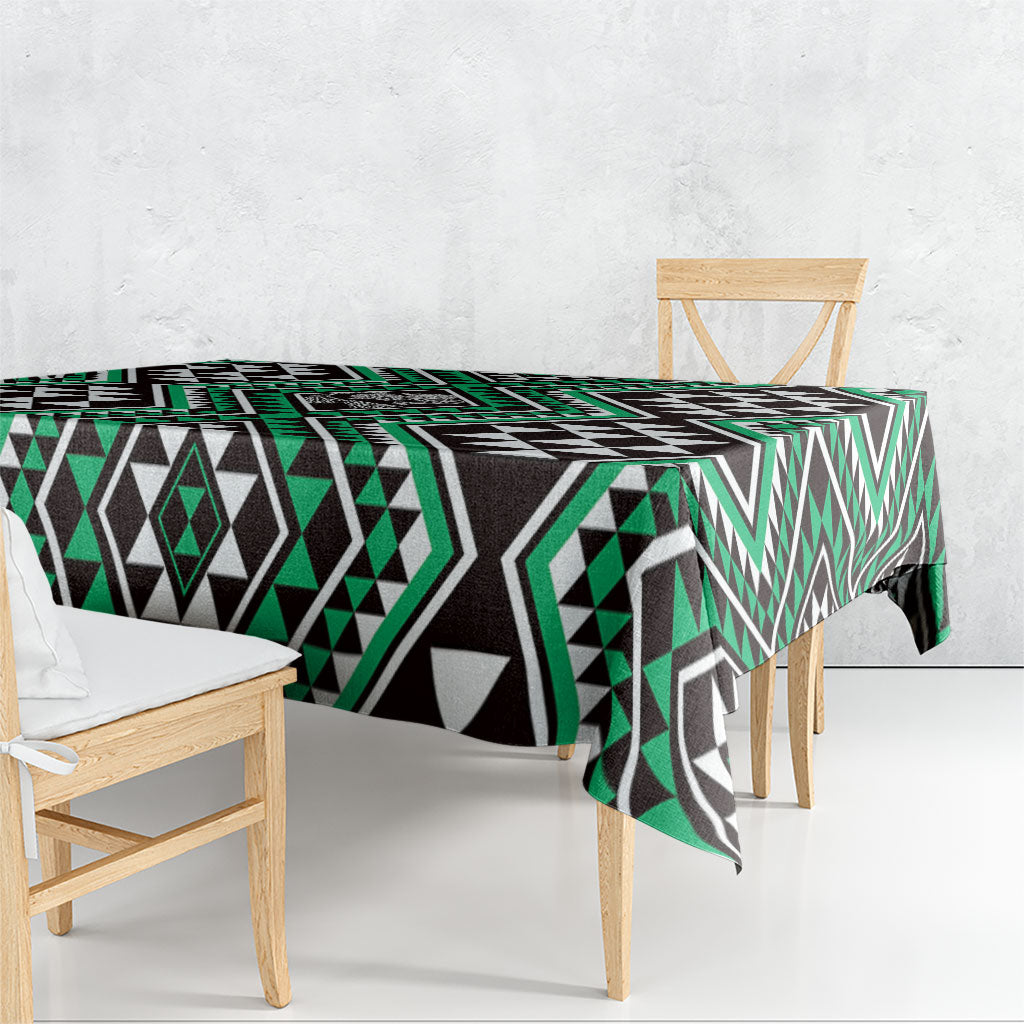 New Zealand Kakariki Taniko Motifs Tablecloth Maori Poi Dance Costume Inspired