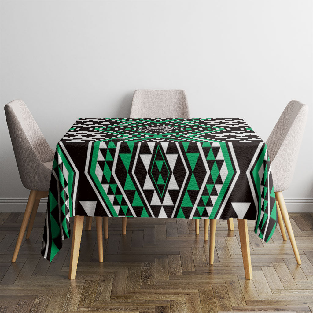 New Zealand Kakariki Taniko Motifs Tablecloth Maori Poi Dance Costume Inspired