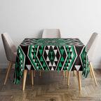 New Zealand Kakariki Taniko Motifs Tablecloth Maori Poi Dance Costume Inspired